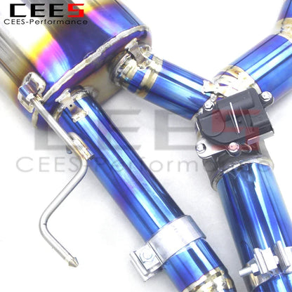 cees Catback Exhaust Pipes For BMW M8 F91/F92/F93 4.4T 2019-2023 Valvetronic Muffler X Pipe Modify Sound car exhaust tips System Stainless steel/Titanium