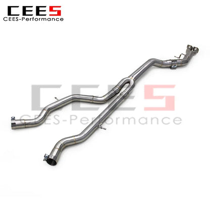 CEES Exhaust Middle Pipe for BMW M3/M4 F80/F82 3.0T 2015-2019 Racing Sport Car Exhaust System Stainless Steel Mid Pipe