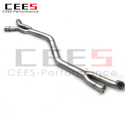 CEES High quality catback exhaust single midpip For BMW M3 M4 G80 G8X G83 G82 3.0T 2020-2025 Stainless Steel 304