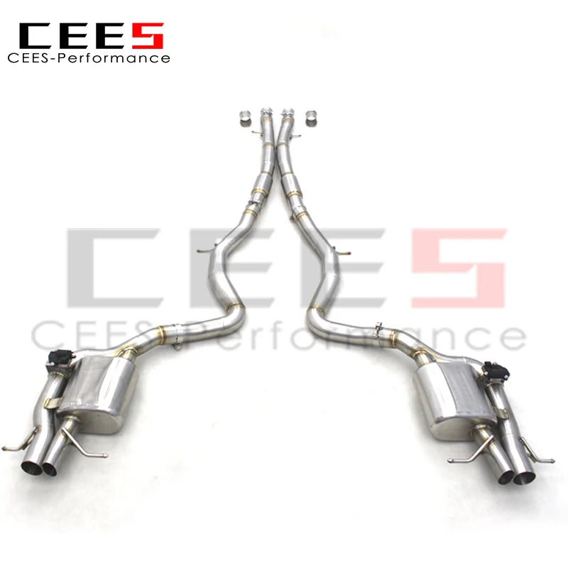 CEES Performance Catback Exhaust muffler For Mercedes-Benz S560 W222 2018-2019 Stainless Steel Valvetronic Muffler pipe