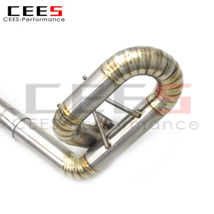 CEES Titanium Racing Straight Exhaust Pipes Catback Exhaust System For Porsche 911 991/991.2 GT3 4.0 2015-2018