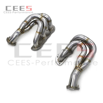 CEES Exhaust manifold Catalytic converter without catalyst Exhaust Pipe For Porsche Boxster/Cayman 987/987.2 2008-2012