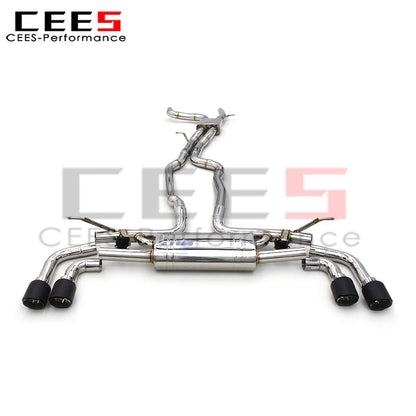 cees Exhaust Pipe for PORSCHE Cayenne 958 4.8 2010-2016 Stainless Steel with Remote Control High Performance Exhaust Catback