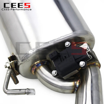 CEES Stainless Steel Catback Exhaust Pipes for Audi A4 B9 2.0T 2017-2023 Escape Racing Car Exhaust Pipe Muffler System