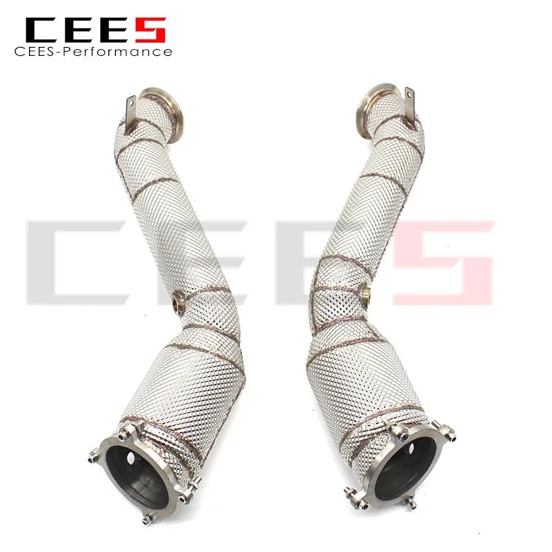 Mclaren 720S 4.0T 2017-2019 Stainless Steel High Flow Catted Downpipe with Catalyst Car Exhaust System