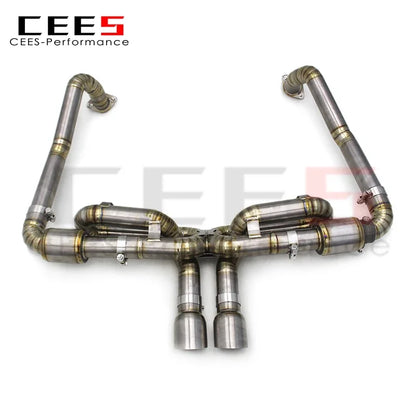 CEES Catback Exhaust for Porsche 718 Cayman/Boxster 2.0T 2016-2022 Upgrades GT4 Titanium Exhaust Pipe Muffler System