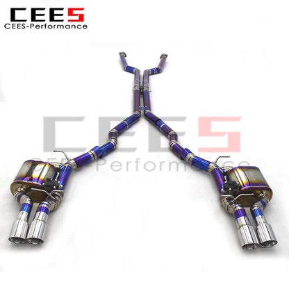 CEES Titanium Valvetronic Exhaust Mufflers For BMW M6 E63 V10 5.0L 2006-2010 Sport Exhaust System Exhaust pipe accessories