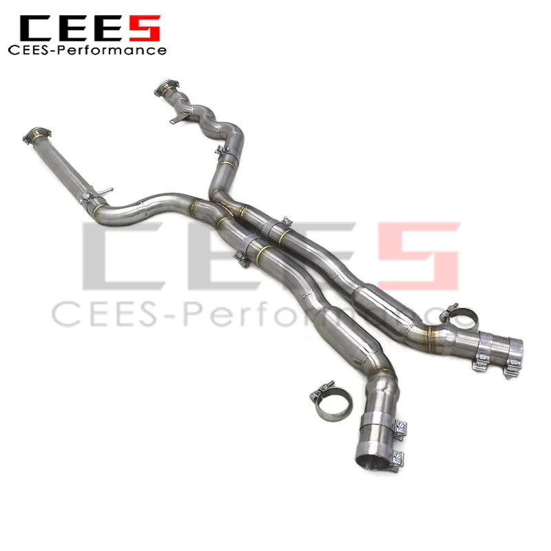 cees Mid Pipe Exhaust System for BMW M2 G87 3.0T 2023+ Performan Middle Pipe Racing Sport Car Exhaust Assembly Stainless Steel/Titanium