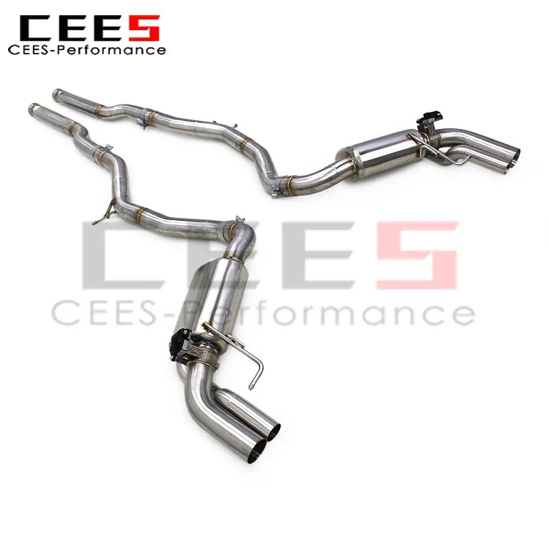 cees Catback Exhaust Pipe System for Mercedes-Benz S63 AMG COUPE C217 5.5T 2012-2019 Stainless Steel Valvetronic Exhaust Muffler