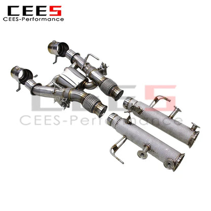 CEES Catback Exhaust Downpipe for Mclaren Artura 2021-2024 Titanium Exhaust Tips Stainless Steel Exhaust Pipe Muffler System