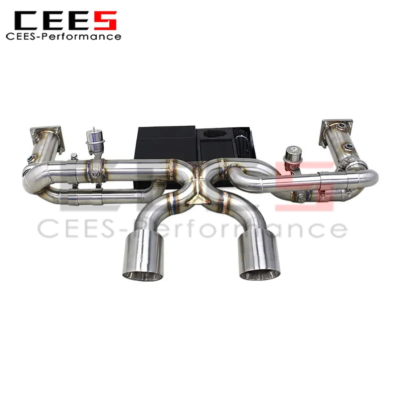 cees Vacuum Valve Catback Exhaust System for Porsche 911 991 991.2 Carrera 3.0T 2016-2018 Upgrades GT3 Engine Exhaust Manifold