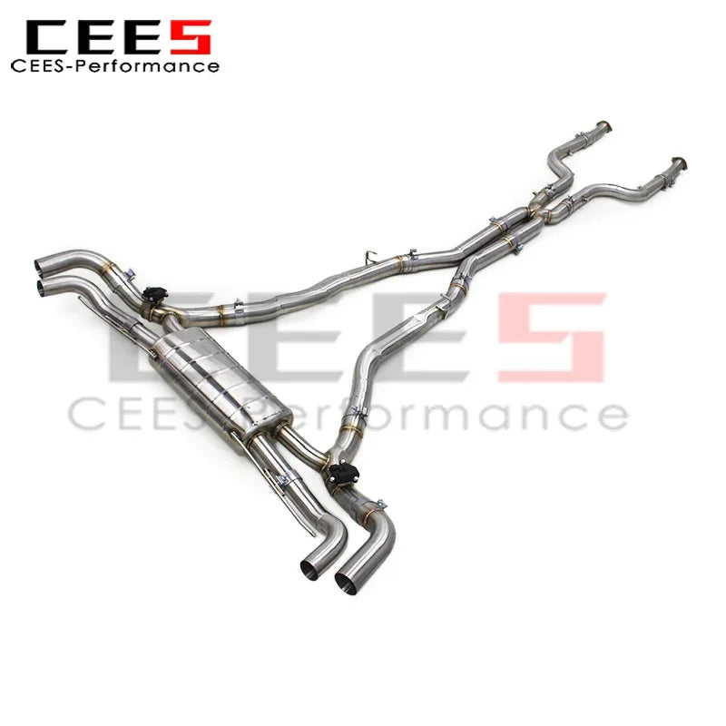 CEES Valvetronic Exhaust Pipe Muffler For BMW X7 M60i 4.4TT 2023-2024 Stainless Steel Catback Exhaust System With Remote Control