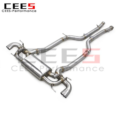 cees Valve Catback Exhaust System for Mercedes-Benz SLS AMG C197 6.2L 2011+ Racing SUS304 Stainless Steel Exhaust Pipe Muffler