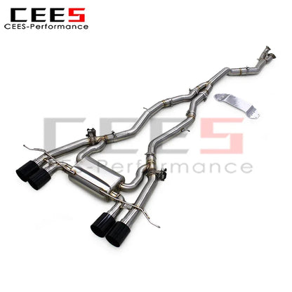 cees Valvetronic Sport Exhaust Pipe for BMW M3 M4 G80 G82 G83 3.0T 2019-2025 SS304 Stainless Steel Tuning Exhaust Muffler System