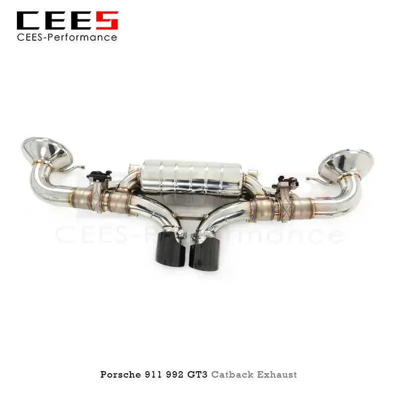 CEES For Porsche 911 992 GT3 4.0 2015-2022 Stainless Steel Valve Catback Exhaust System Exhaust manifold Exhaust Pipe Muffler