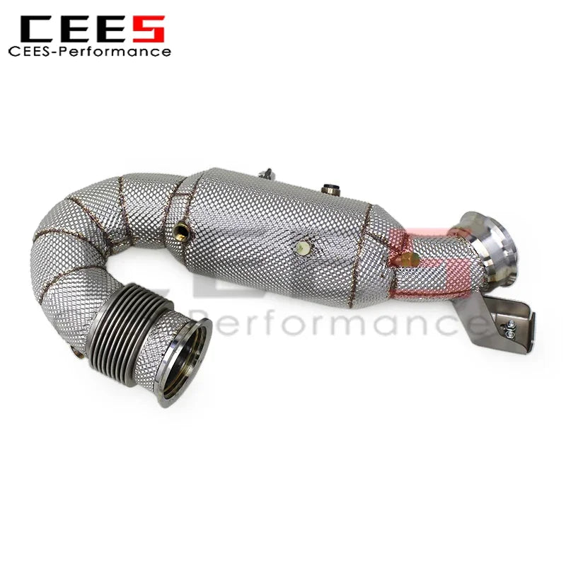 cees Downpipe Exhaust for Mercedes-Benz AMG GT53/GLE53/E53 3.0T 2020-2024 Stainless Steel Downpipe with Catalyst Exhaust Pipe