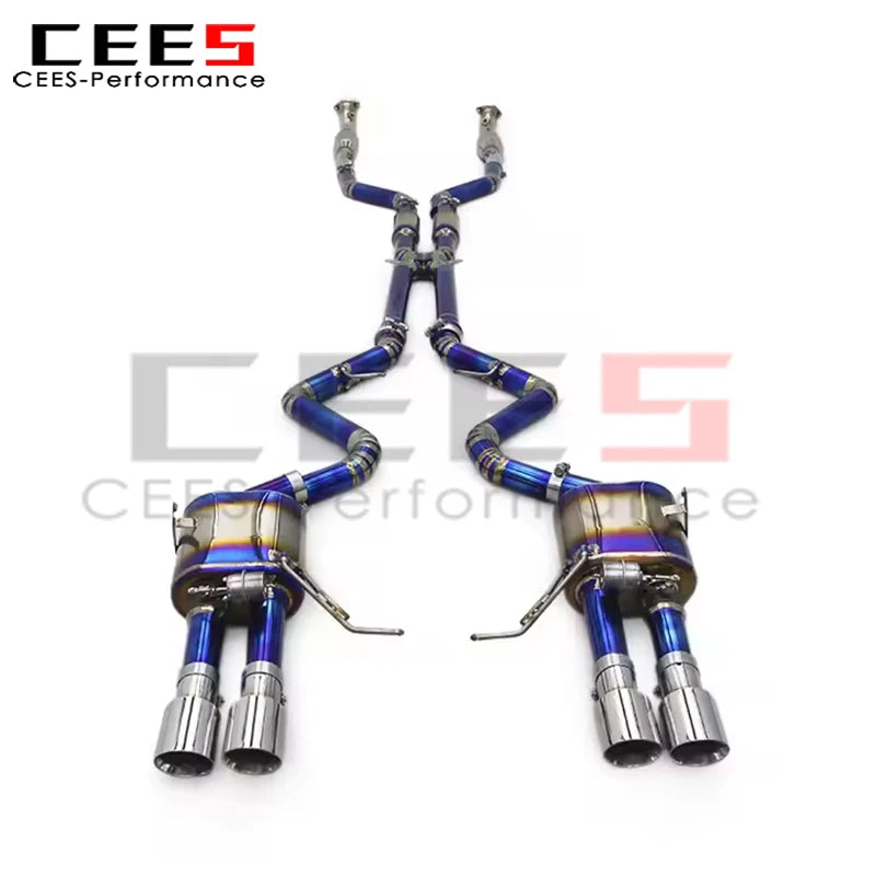 cees Titanium Performance Catback Exhaust for BMW M3 E90/E92/E93 4.0L 2007-2013 Car with Catalyst Muffler Exhaust Pipes System