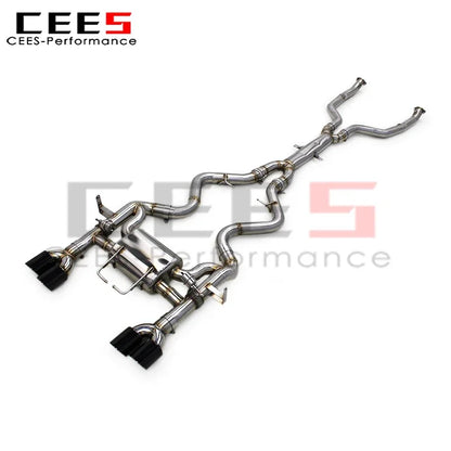 cees Stainless Steel Catback Exhaust Escape Car Exhaust Muffler for BMW M3 E90/E92/E93 4.0L 2008-2013 Black Tips Exhaust Pipes