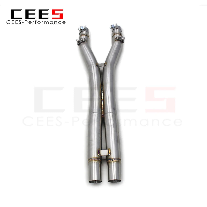 CEES Performance Exhaust X pipe Mid pipe For Ferrari California 4.3L 2009-2018 304 Stainless Steel Exhaust System