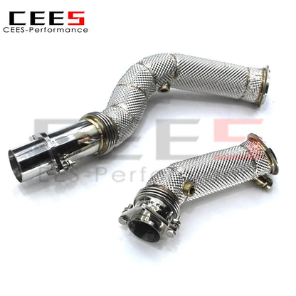 CEES M2 Competition High Quality Exhaust Downpipe Stainless Steel Catless downpipe without catalyst For BMW M2C F87 3.0T 2023