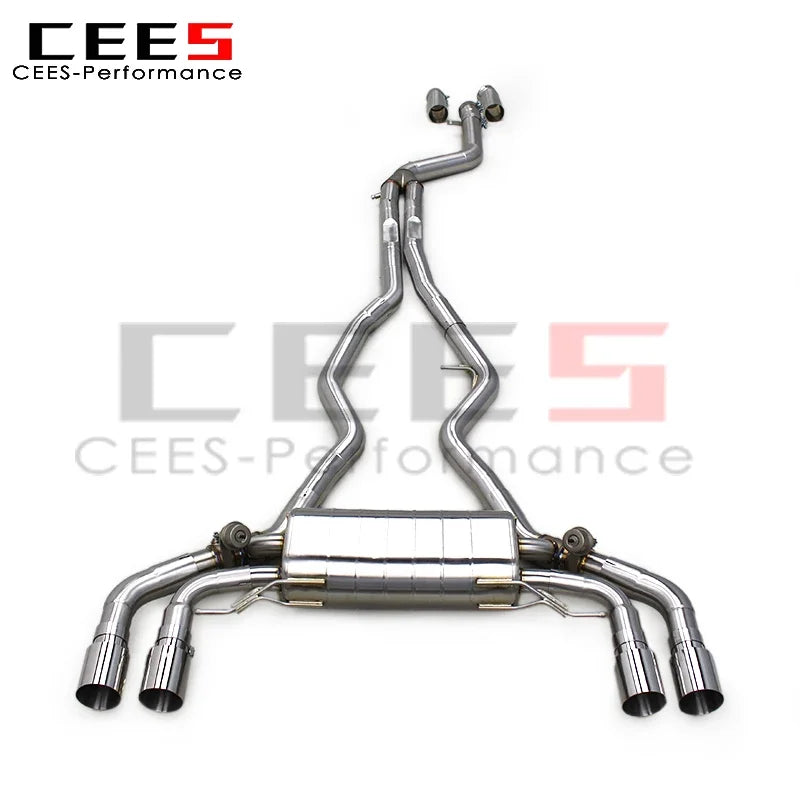 cees Catback Exhaust Pipes For BMW M240/M240i B58 3.0T 2017-2024 Escape Stainless Steel Exhaust Pipe Muffler System