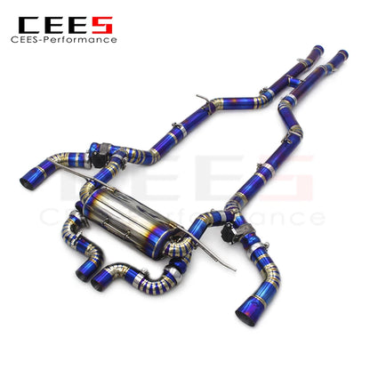 CEES for Mercedes-Benz AMG GTR/GT R C190 4.0T 2019-2023 Titanium Valvetronic Exhaust Pipe Muffler Catback Exhaust