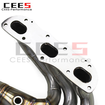 CEES SS304 Exhaust Manifold for PORSCHE 981 Cayman/Boxster 2.7/3.4 2012-2015 Car Exhaust System Stainless Steel Exhaust Header