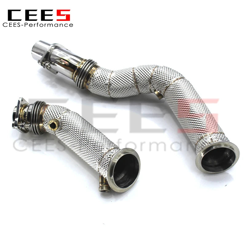 CEES M2 Competition High Quality Exhaust Downpipe Stainless Steel Catless downpipe without catalyst For BMW M2C F87 3.0T 2023