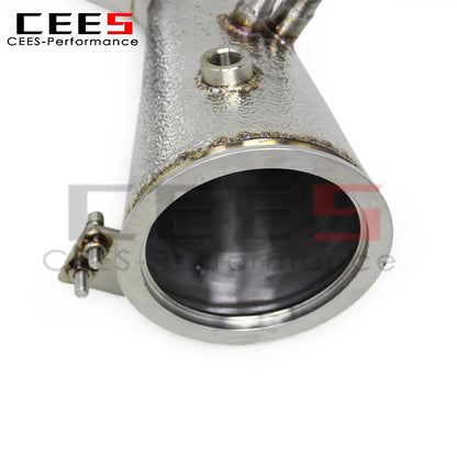 CEES  Exhaust Downpipe Pipes System for PORSCHE 911 992 3.0T 2019-2024 Stainless Steel Racing Exhaust Pipe Downpipe