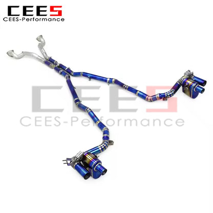 cees Performance Titanium Full Exhaust System for Ferrari GTC4 Lusso T 2016- Sport Valvetronic Catback Exhaust Muffler