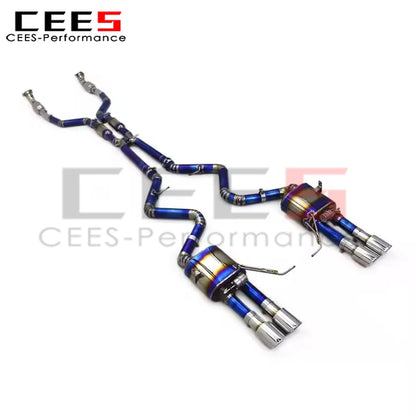 cees Titanium Performance Catback Exhaust for BMW M3 E90/E92/E93 4.0L 2007-2013 Car with Catalyst Muffler Exhaust Pipes System