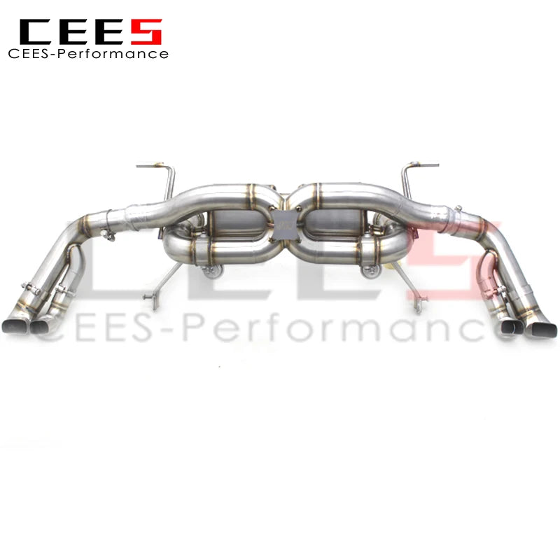 CEES Performance valvetronic Exhaust Catback System For Audi R8 V8/V10 4.2/5.2 2008-2016 Exhaust Pipe Muffler