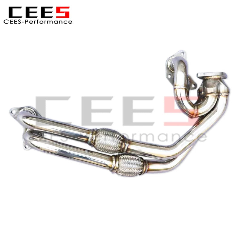 cees High Flow Catted Exhaust Manifold For Toyota GT86/FT86/GR86/86 2.0 2012-2019 SUS304 Stainless steel Exhaust Downpipe System