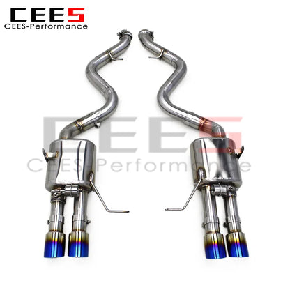 cees Axle Exhaust Pipes for BMW M3 E90/E92/E93 4.0L 2008-2013 Escape Car Exhaust Pipe Muffler System Stainless Steel/Titanium