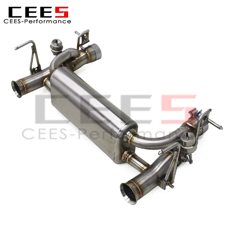 CEES Stainless Steel Catback Exhaust Pipes for Ferrari 488 3.9T V8 2015-2019 Car Exhaust System Exhaust Pipe Escape