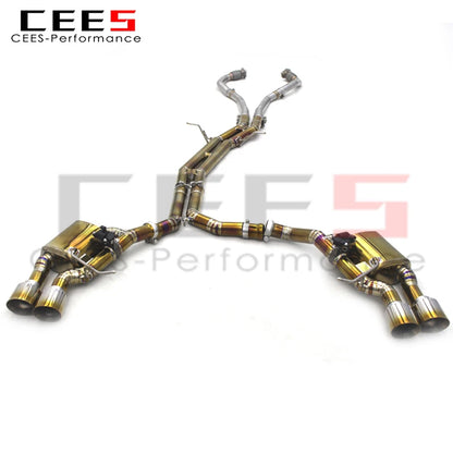 CEES Performance Valved Catback Exhaust System for Porsche Macan 2.0T 2014-2017 Titanium Exhaust Muffler Escape Pipes