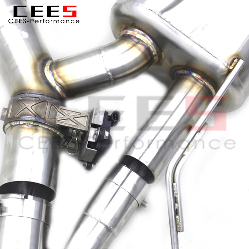 CEES Valved Catback Exhaust For BMW X6/X6M 4.4TT 2008-2018 Performance 304 Stainless Steel Exhaust Pipe Muffler