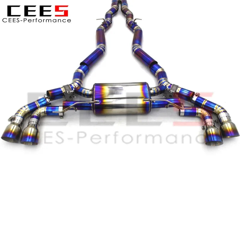 CEES Catback Exhaust for BMW X5M/X6M F95/F96 4.4T 2020-2024 Titanium Valve Exhaust Pipe Muffler System