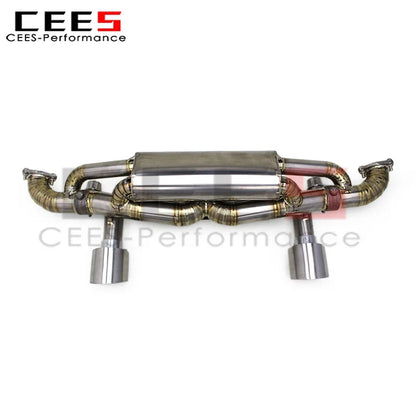 CEES Titanium Catback Exhaust System for Porsche 718 Cayman GT4 RS 4.0L 2022-2025 Racing Exhaust Pipe Muffler Escape