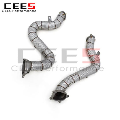 Audi A8L D4 4.0T 2011-2023 Stainless Steel Free Flow Downpipe Exhaust System
