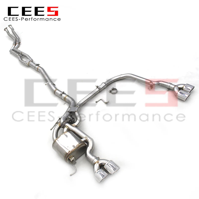 CEES Catback Exhaust For BMW 520/523/530 E60 2.5/3.0 2003-2010 High Performance Exhaust Pipe Stainless Steel  Exhaust System