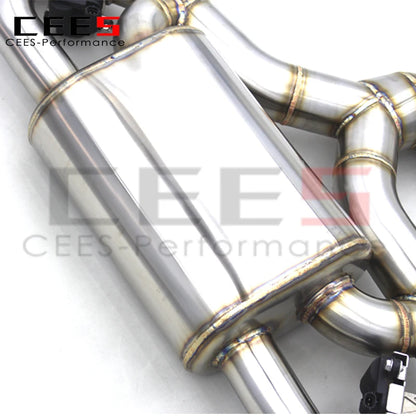 CEES For Audi RS3/TTRS 8Y 2.5T 2017-2023 304Stainless Steel Valve Catback Exhaust System with remote control Exhaust Muffler