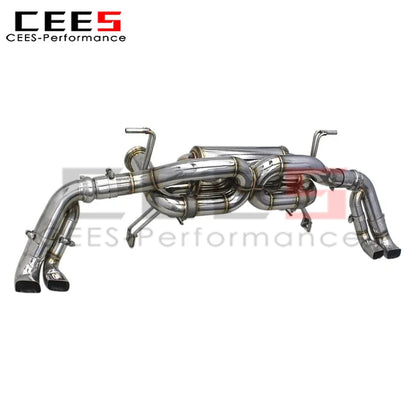 cees for Audi R8 V10 5.2 2016-2019 Catback Valved Sport Exhaust System