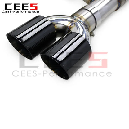 cees Stainless Steel Catback Exhaust Escape Car Exhaust Muffler for BMW M3 E90/E92/E93 4.0L 2008-2013 Black Tips Exhaust Pipes