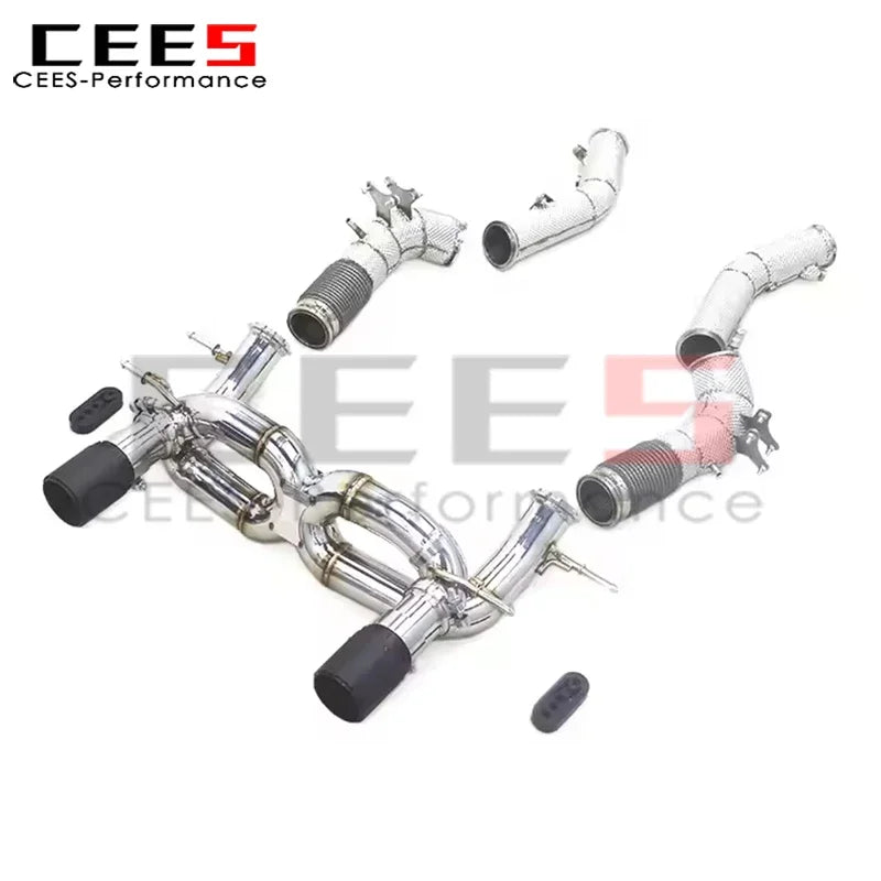 cees Valvetronic Exhaust Pipes for Maserati MC20 3.0T 2020-2024 Stainless Steel Exhaust Downpipe Car Accessories Exhaust System