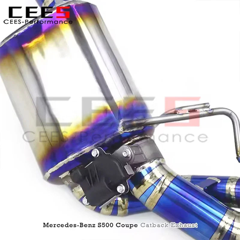 cees Catback Exhaust Pipes for Mercedes-Benz S500 Coupe 4.0T TWO DOORS 2015-2020 Performance Titanium Exhaust System Muffler