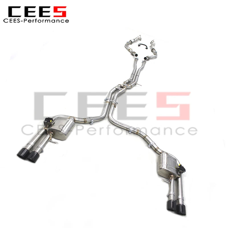 cees for Audi S8 D4 4.0T 2013-2018 Valved Sport Exhaust System