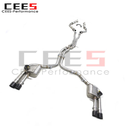 cees for Audi S8 D4 4.0T 2013-2018 Valved Sport Exhaust System