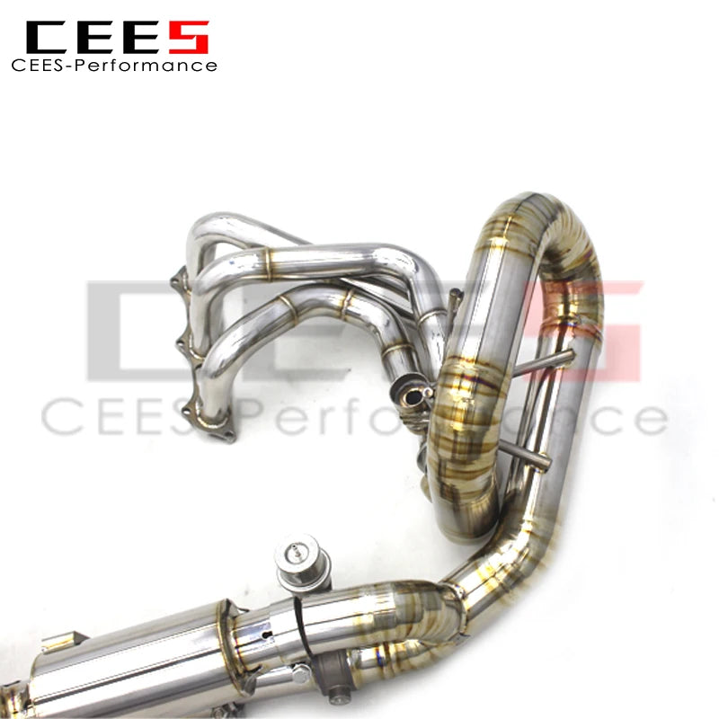 CEES Catback Exhaust Manifold For Porsche 911 991/991.1 GT3 4.0L 2015-2018 Titanium Exhaust Pipe Muffler Escape