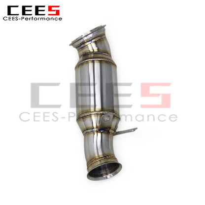 CEES Downpipe Exhaust System Assembly for BMW M2 F87 N55 3.0T 2014-2018 Stainless Steel Downpipe Exhaust Header Front Pipes